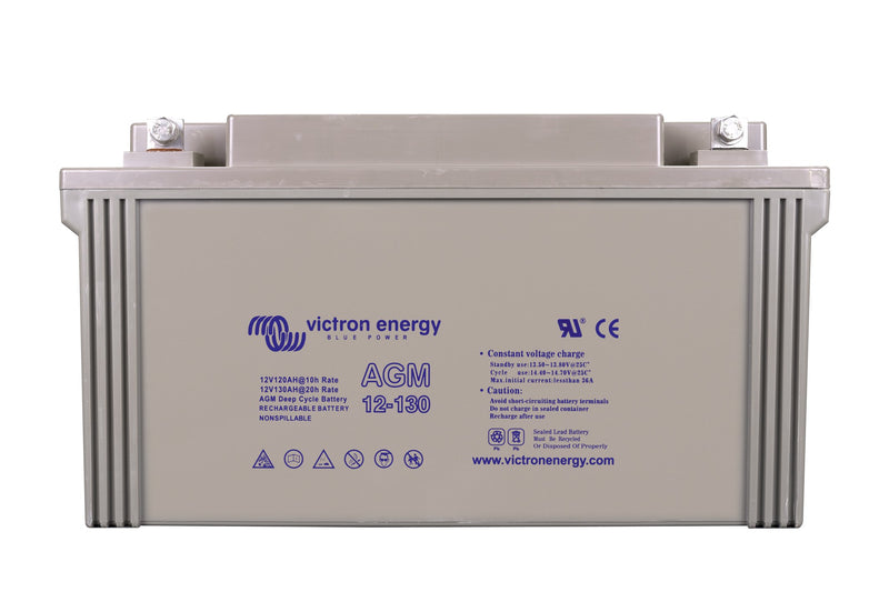 Victron 12V/130Ah AGM Deep Cycle Battery (M8) BAT412121085