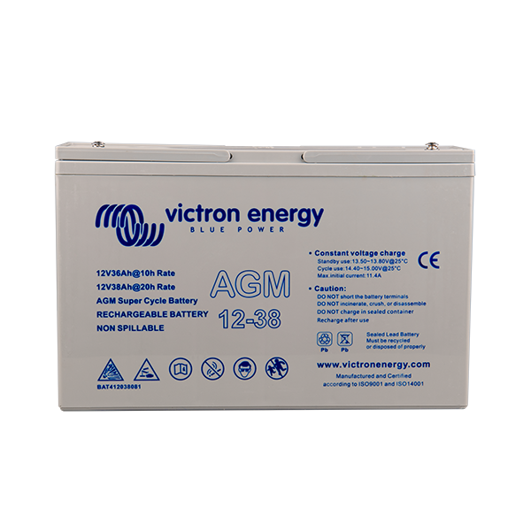 Victron 12V/38Ah AGM Super Cycle Battery (M5) BAT412038081