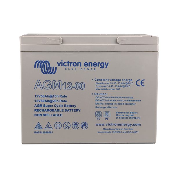 Victron 12V/60Ah AGM Super Cycle Battery (M5) BAT412060081